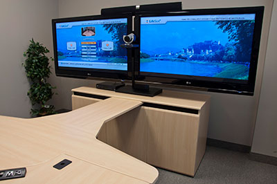 VC-Table (закрытый) Стол для переговоров и видеоконференций, закрытая конфигурация
