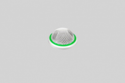 MX395W/C-LED Врезной кардиоидный конденсаторный микрофон граничного слоя. Двухцветный индикатор статуса. Разъем 5-Pin XLR. Цвет белый