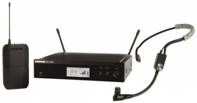 BLX14RE/SM35-M17 Радиосистема головная с микрофоном SM35. Кронштейны для крепления в рэк в комплекте