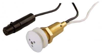C 007E-RF-LED / C 007EW-RF-LED Всенаправленный конденсаторный микрофон с двухцветным светодиодом, монтируемый в потолок. Фильтр RF-защиты. Адаптер фантомного питания PPA-RF ("папа" 3-пиновый XLR). Цвет черный, никелевый или белый