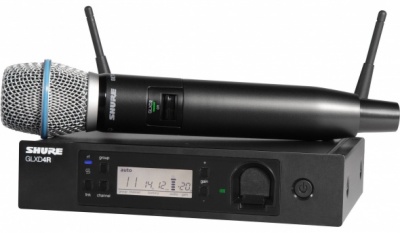 GLXD24RE/B87A-Z2 Беспроводная вокальная радиосистема GLXD24R рэкового исполнения с ручным микрофоном BETA87A, диапазон 2.4 ГГц