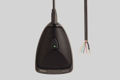 MX391W/S Плоский настольный суперкардиоидный микрофон граничного слоя, разъем 4-Pin miniXLR с кабелем 4м. Съемный предусилитель в комплекте. Цвет белый