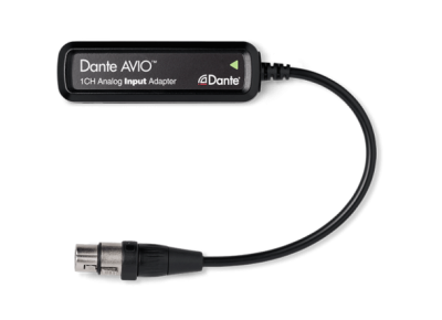 ADP-DAI-AU-1X0 Dante AVIO Analog Input 1x0 адаптер для подключения к аудиосети Dante, 1 аналоговый линейный вход
