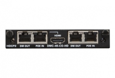 DMC-4K-CO-HD 2-канальная HDBaseT®-сертифицированная DigitalMedia 8G+® 4K выходная карта для DM® коммутаторов