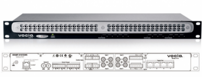 VI-6 6-канальный сетевой модуль аналоговых аудиовходов для работы по протоколу CobraNet. DSP процессор. Порт RJ45. 4 аналоговых линейных входа с разъемами RCA/Phoenix. 2 аналоговых