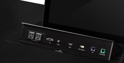 AH19DX2HDGA/BC Выдвижной монитор  18,5" Full HD серии DynamicX2 с выдвижной панелью интерфейсов (изготавливается на заказ)