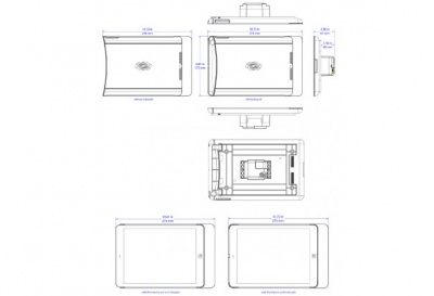 IDOC-PAD-LCA-DSWC Настенная подставка iPanel™ для iPad Air