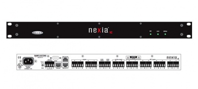 Nexia SP Цифровой матричный аудиопроцессор для обработки сигналов для многополосных акустических систем, 4 моновхода и 8 выходов, возможность передачи 16x16 цифровых аудиоканалов по протоколу NexLink между другими Nexia, управление по Ethernet, RS-232